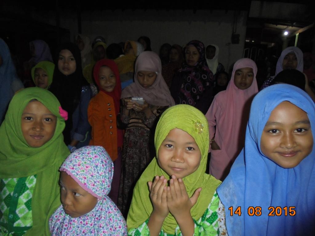 Senyum Anak TPQ Al-Mujahiddin Guwo Latsari Mojowarno Jombang