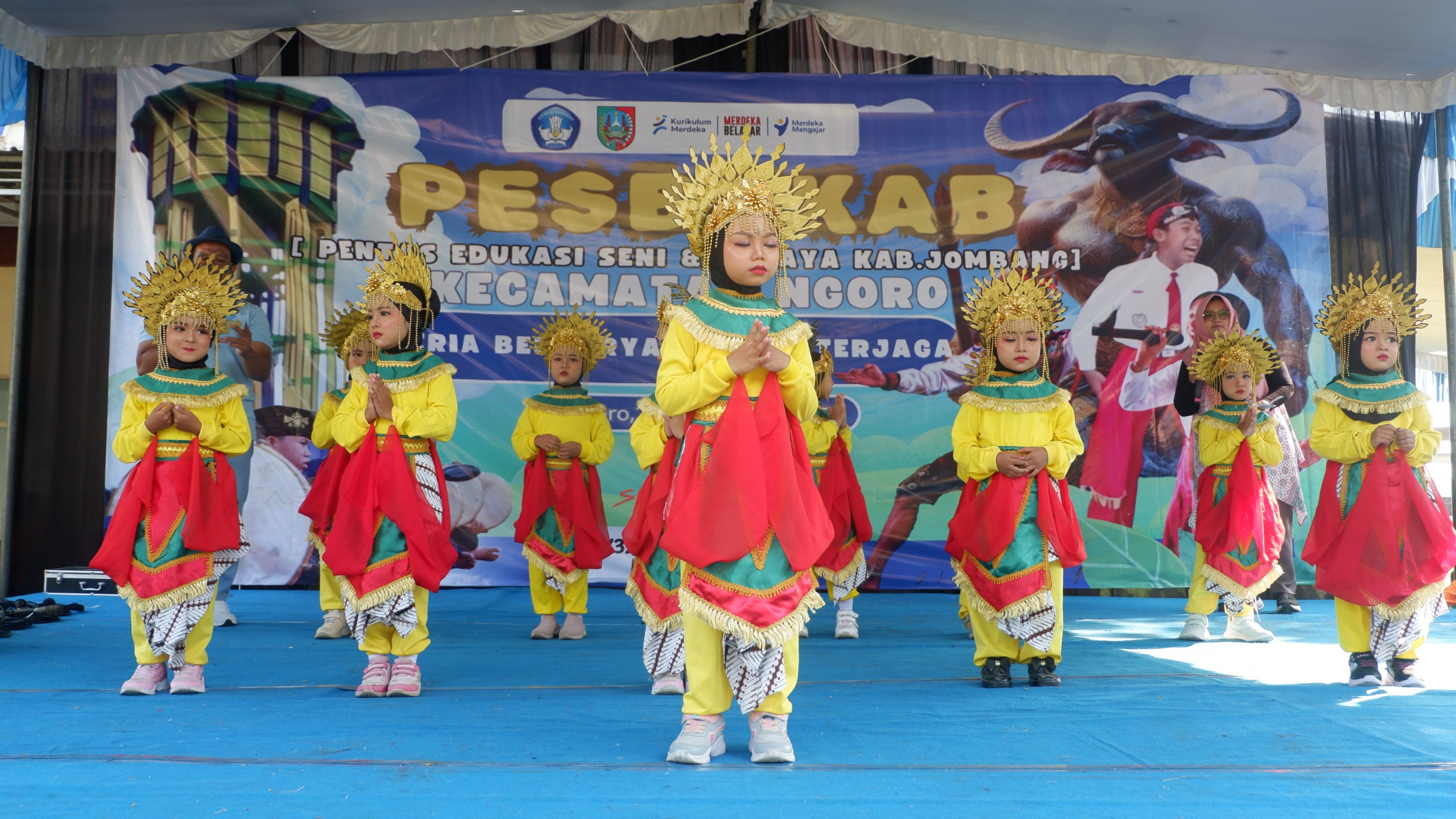 Tari Anak-anak TK di Pesbukab Kecamatan Ngoro 2025: Ceria Berkarya, Budaya Terjaga