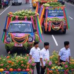 Karnaval Mobil Hias Hasil Bumi: Semarak HUT ke-80 Kemerdekaan RI di Jombang Tahun 2025