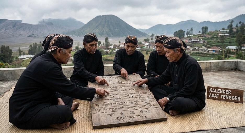 Tradisi Mecak Tengger di Kabupaten Probolinggo Pengetahuan Kalender Adat yang Menopang Kehidupan Spiritual Masyarakat Tengger