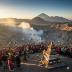 Upacara Kasada di Kabupaten Probolinggo Ritual Persembahan Kawah Bromo yang Abadi